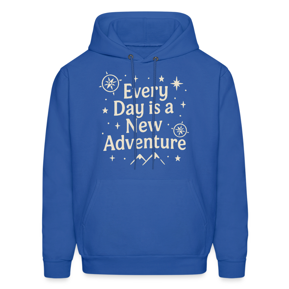 Every Day is a New Adventure Hoodie - royal blue