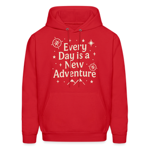 Every Day is a New Adventure Hoodie - red