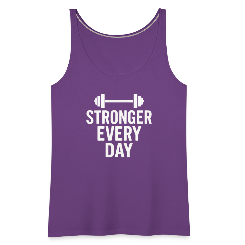 Stronger Every Day Tank Top - purple