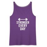 Stronger Every Day Tank Top - purple