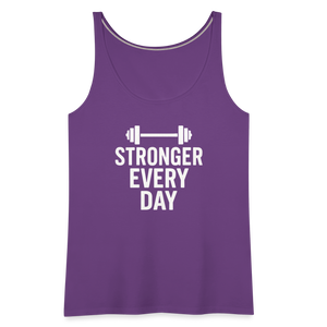 Stronger Every Day Tank Top - purple
