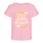 I'm a Little Miracle Baby Tee - light pink