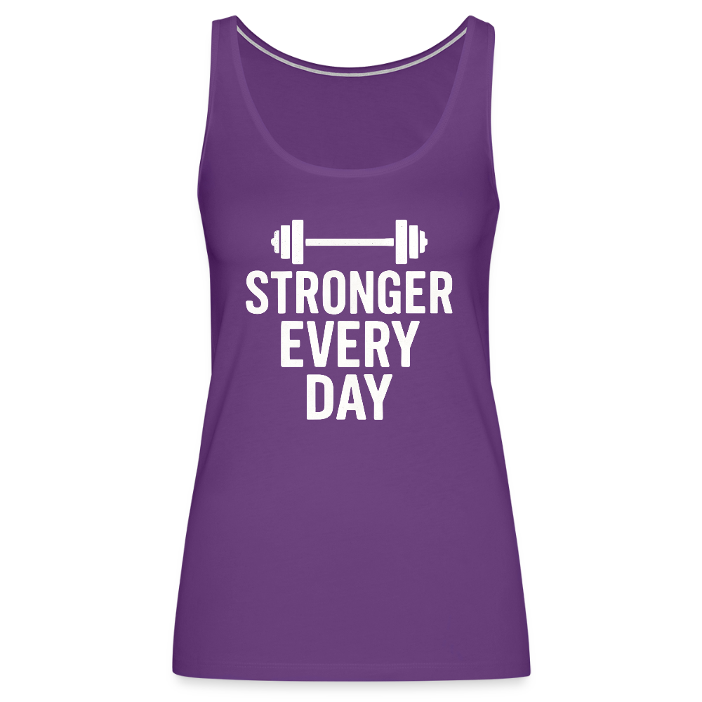 Stronger Every Day Tank Top - purple