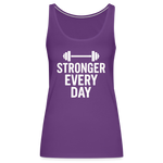 Stronger Every Day Tank Top - purple
