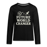 Future World Changer Kids Long Sleeve Tee - black