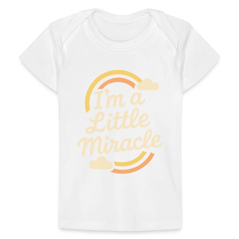 I'm a Little Miracle Baby Tee - white