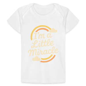I'm a Little Miracle Baby Tee - white