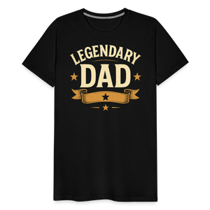Legendary Dad T-shirt - Vintage Father's Day Gift, Best Dad Shirt - black