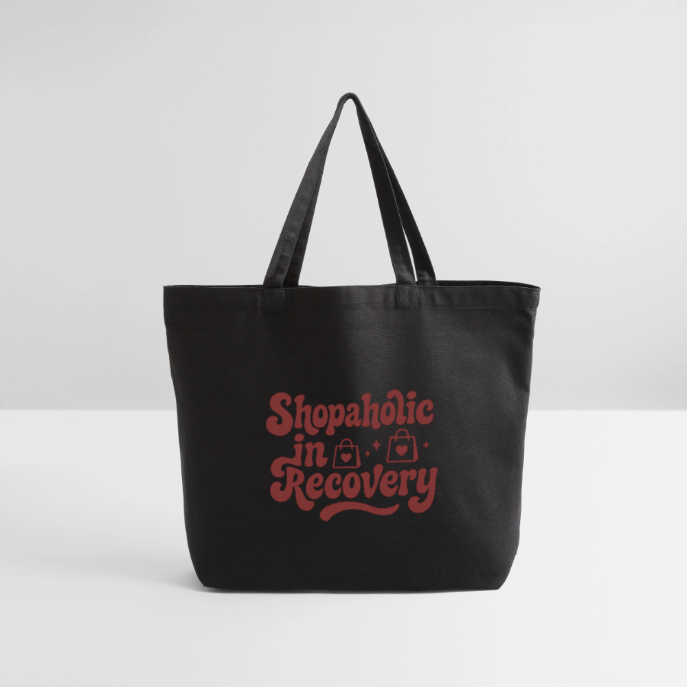 Shopaholic in Recovery Tote Bag - black